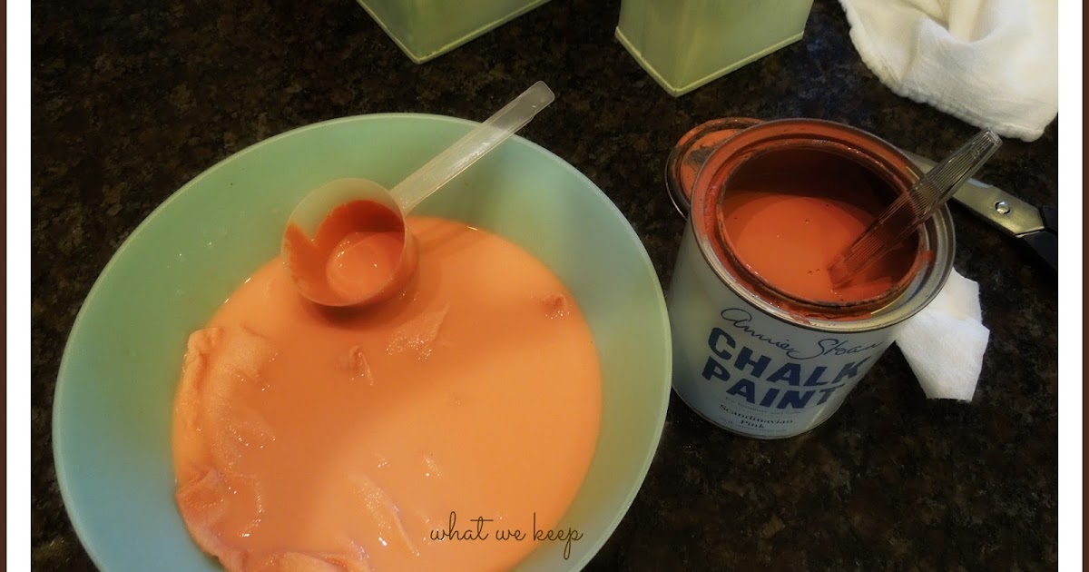 What We Keep Annie Sloan Chalk Paint as Fabric Dye?