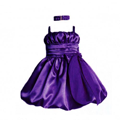 newborn purple dress