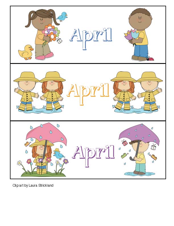 Classroom Freebies Calendar Cards For April