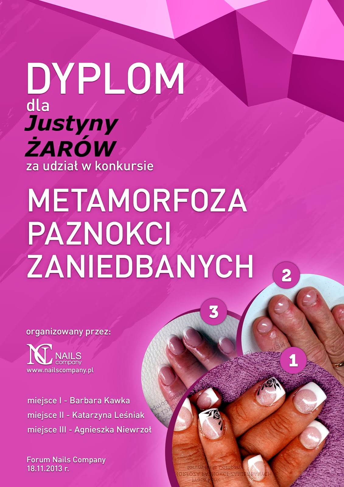 Konkurs Metamorfoza paznokci zaniedbanych