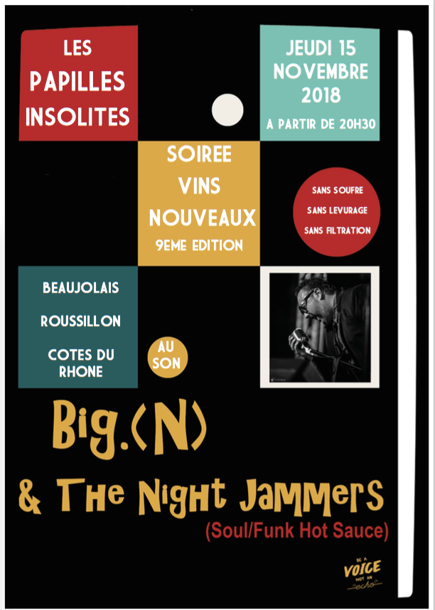 SOIREE VIN NOUVEAU 2018, 9ème EDITION, COMME CHAQUE ANNEE DU VIN NATURE, DU LIVE ET DE L'AMBIANCE