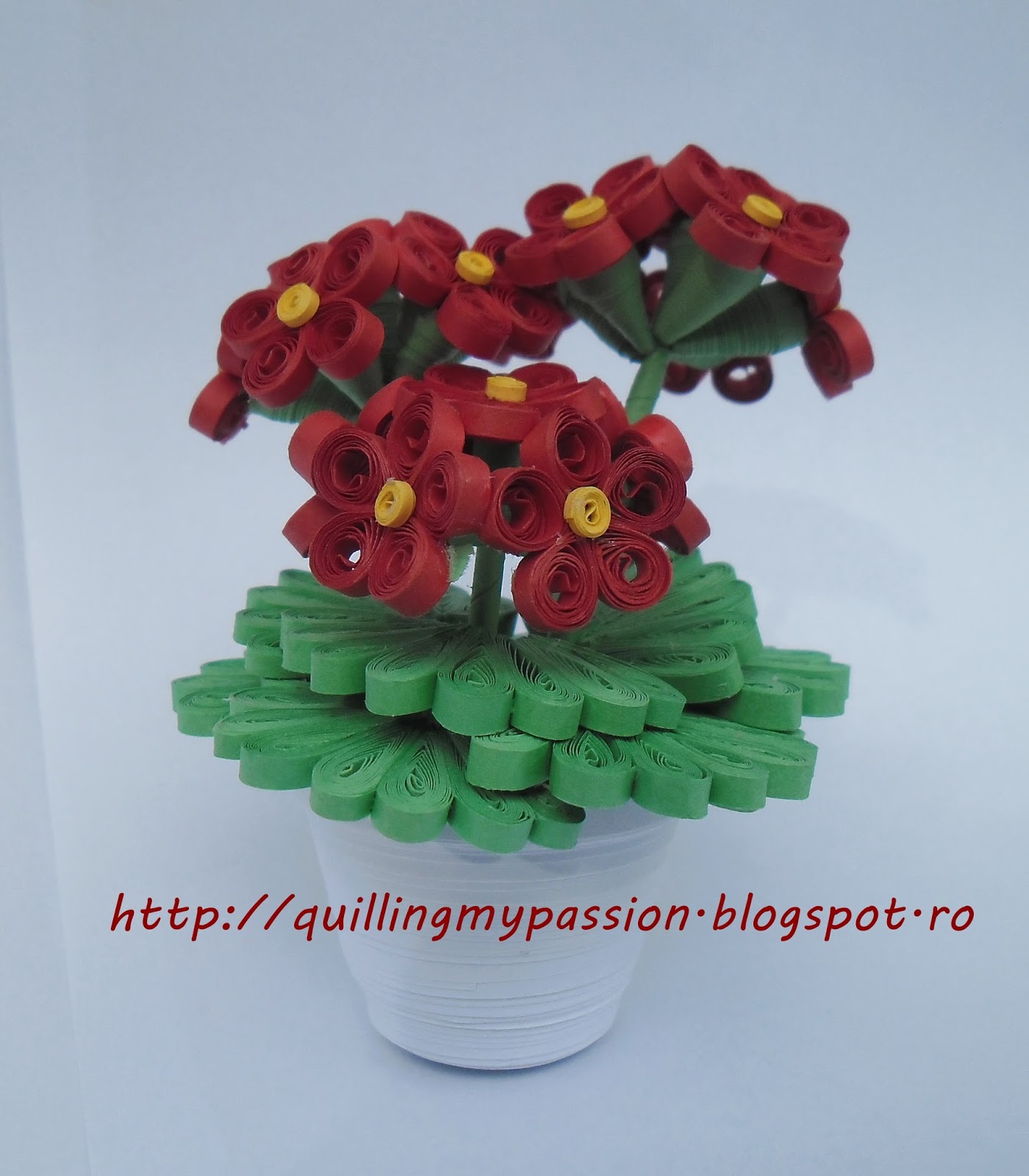 quilling my passion miniature flower pot
