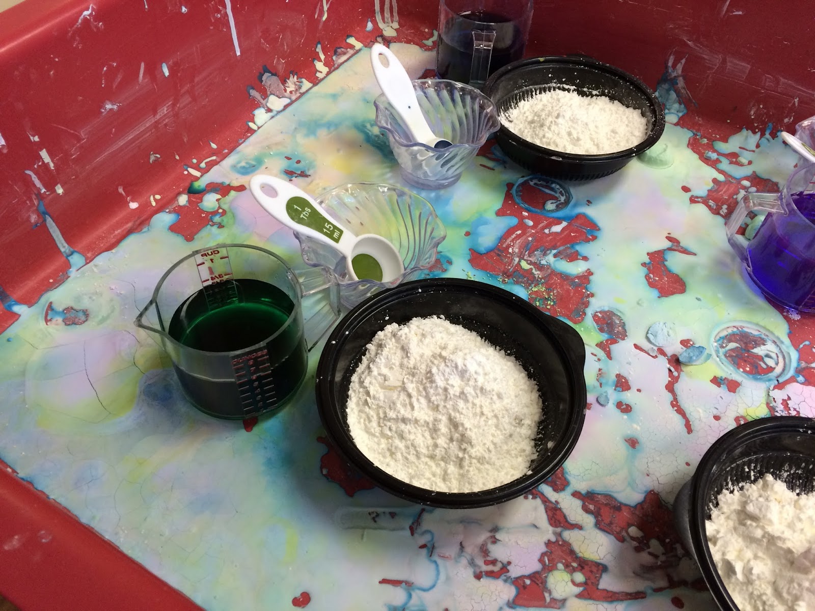 Explore Inspire EC Cornstarch Goop Wet and Dry and Wet Again