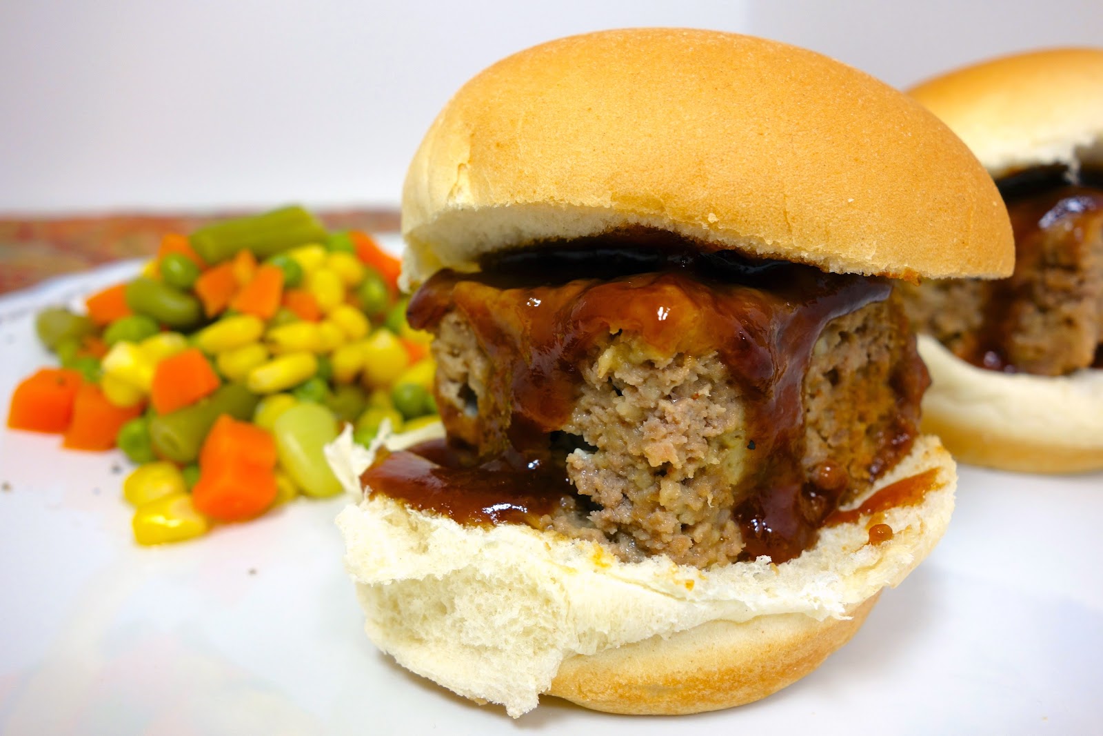 BBQ Meatloaf Sliders Plain Chicken