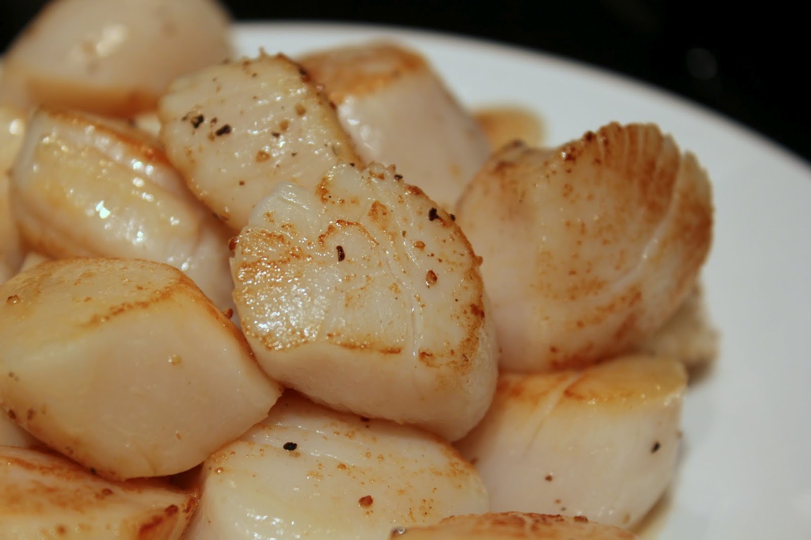 Everything in the Kitchen Sink Seared Scallops with Dijon Wine Sauce