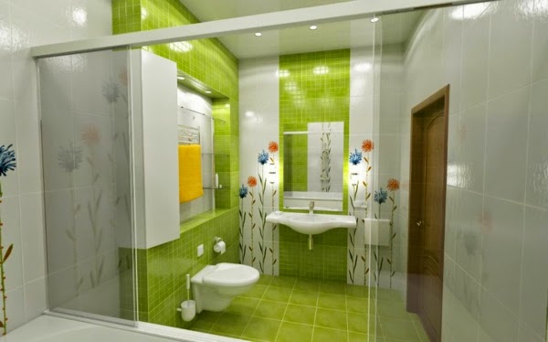 Hacer del baño color verde ~ dikidu.com