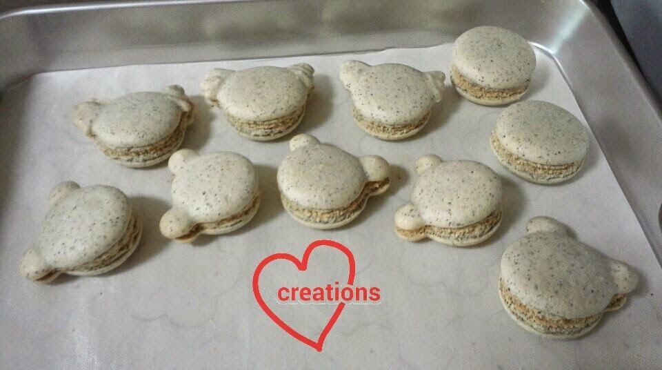 Loving Creations for You Earl Grey Salted Caramel Teddy and Koala Macarons