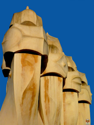 Chimeneas Casa Milá Chimeneas en la Casa Milá Barcelona