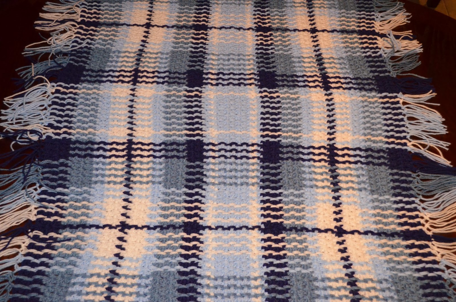 Craft Disasters and other Atrocities Woven Plaid Baby Blanket