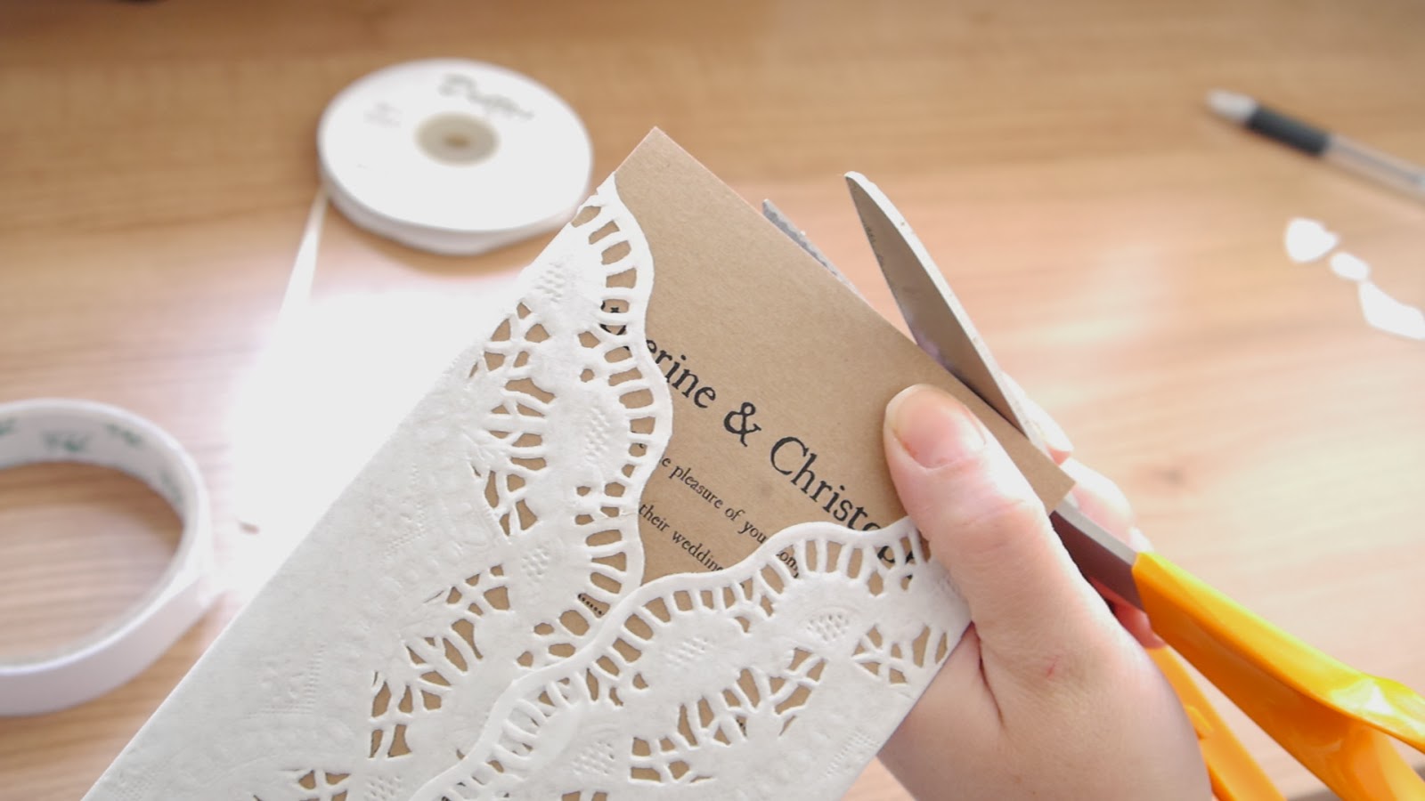 photo of how to make rustic wedding invite