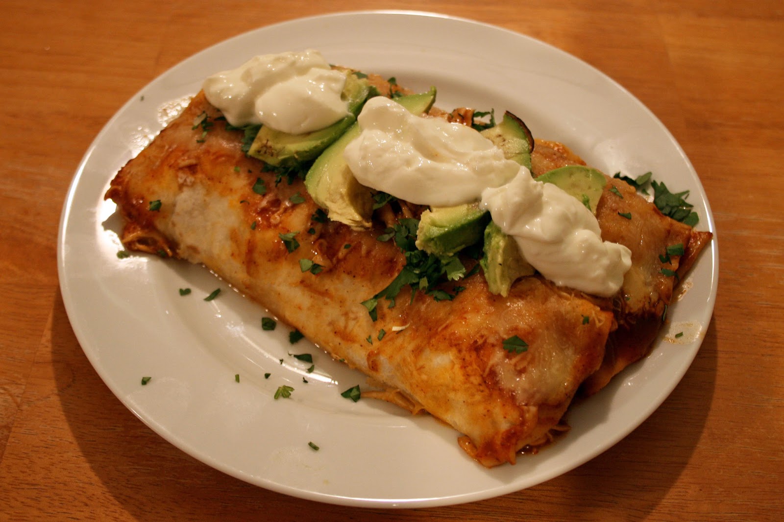 one clever mom Easy Chicken Enchiladas