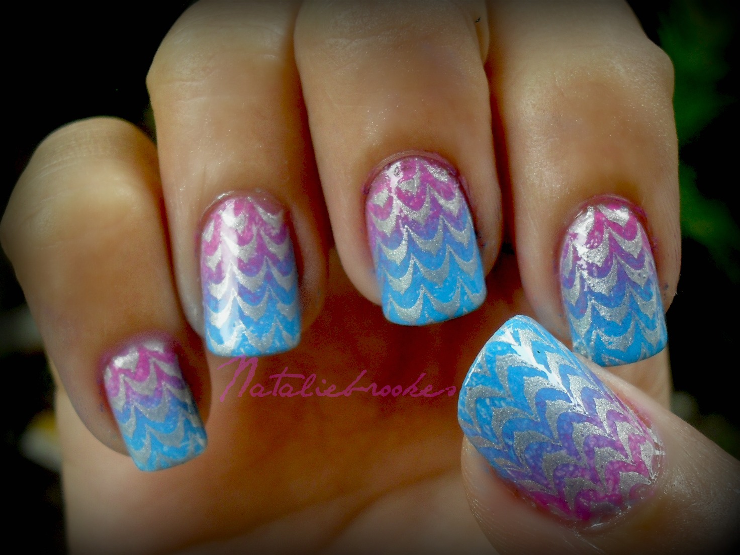 NatalieBrookes Nail Art Mermaid's Tail Nail Art