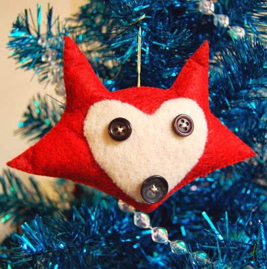The Craftinomicon Felt Fox Ornament