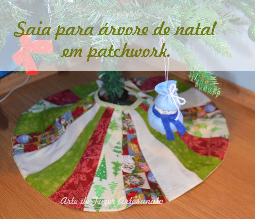 Aprenda a fazer esta saia para árvore de natal em Patchwork Aprenda a fazer esta saia para árvore de natal em Patchwork