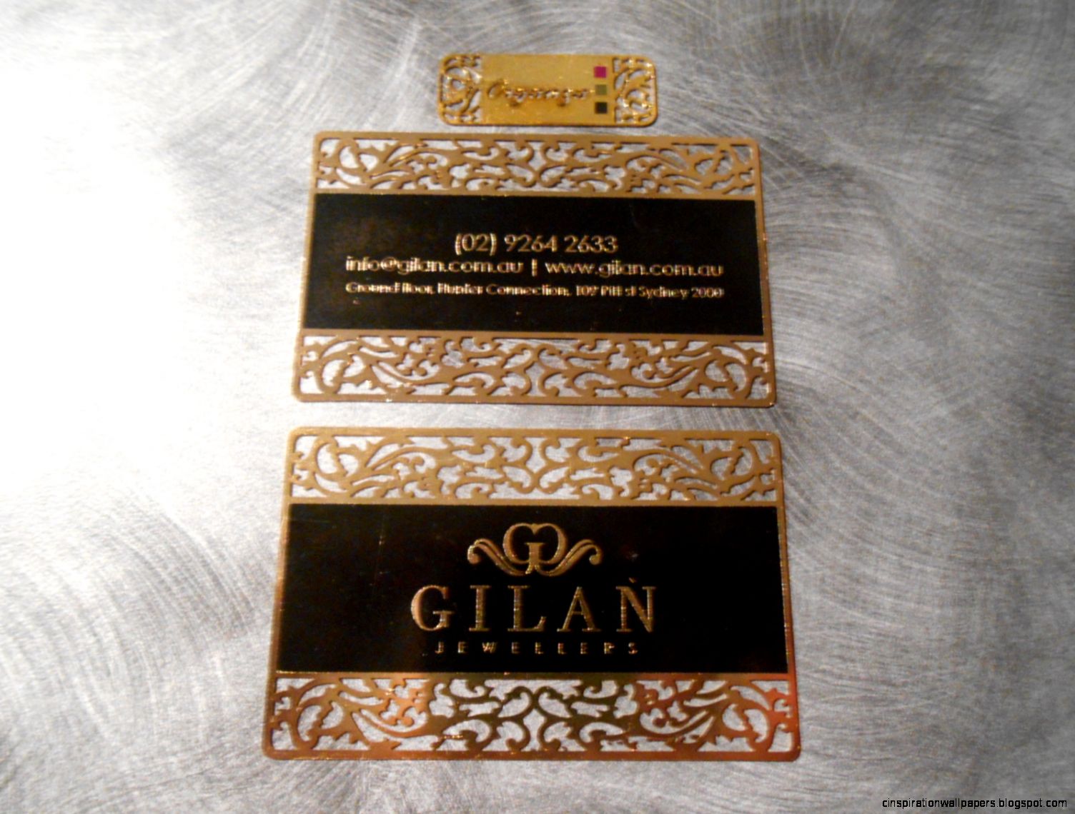 Gold Metal Business Cards Gold Metal Business Cards