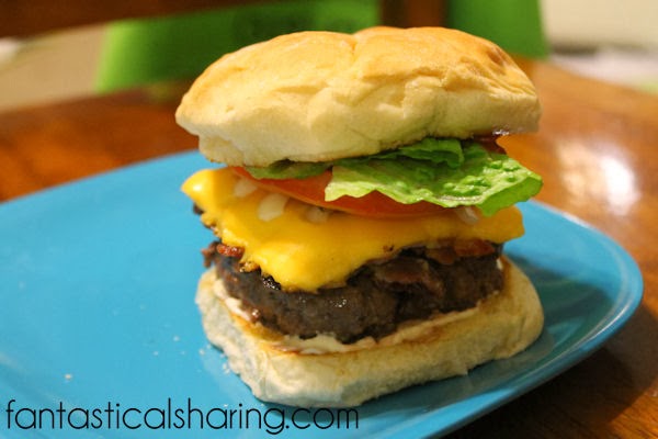 Copycat Hodad Bacon Cheeseburgers | As seen on Triple D, these burgers have 2 patties - one ground beef and the other - BACON!