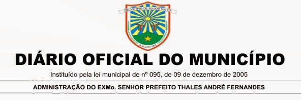 Jornal Oficial do Município de Major Sales