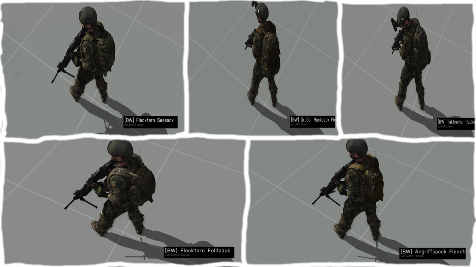 Arma 3 用ドイツ連邦軍 MOD 向けの BW Mod Backpacks アドオン 弱者の日記^^ Arma 3 MODとアドオン紹介