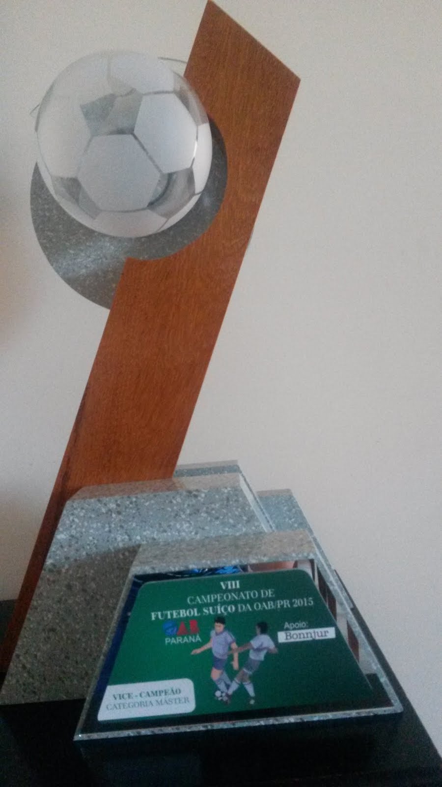 Troféu de Vice Campeão da Copa OAB Master 2015