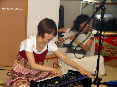 Bhajan prayers in the  ISKCON temple, Japan