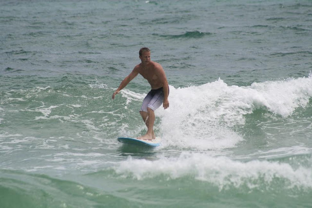 Joey Surfing at Pensacola Beach on Sunday May 13, 2012