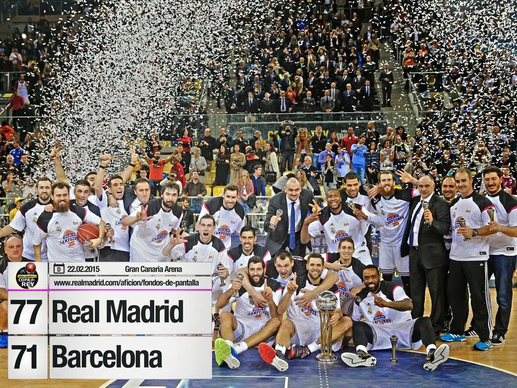 REAL MADRID TV Final de Copa de Baloncesto 2015 Barcelona 7177 Real