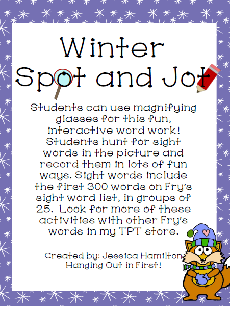 http://www.teacherspayteachers.com/Product/Winter-Spot-and-Jot-Fry-Words-BUNDLE-1056263