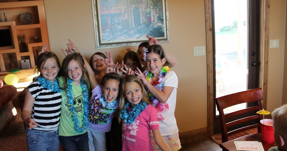 The Quarnberg Family: Kylee's 9th Birthday Luau-Slumber Party!