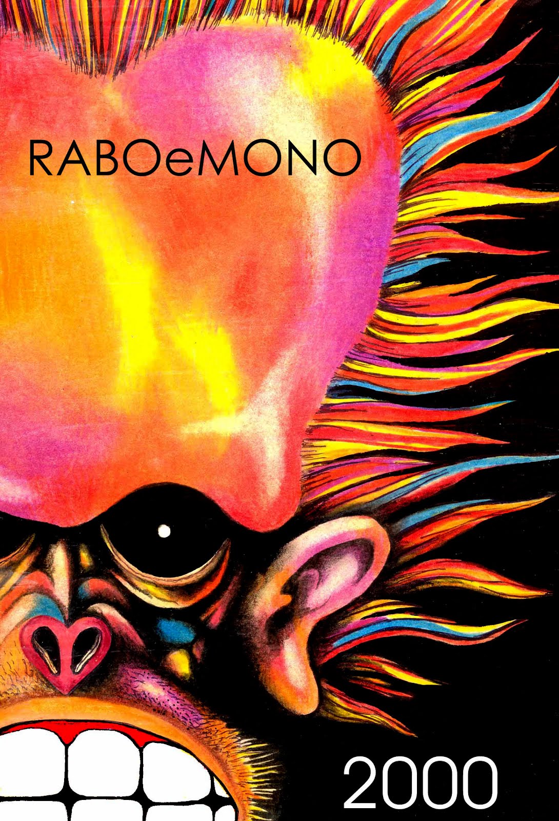 Afiche festival RABO E MONO del año 2000
