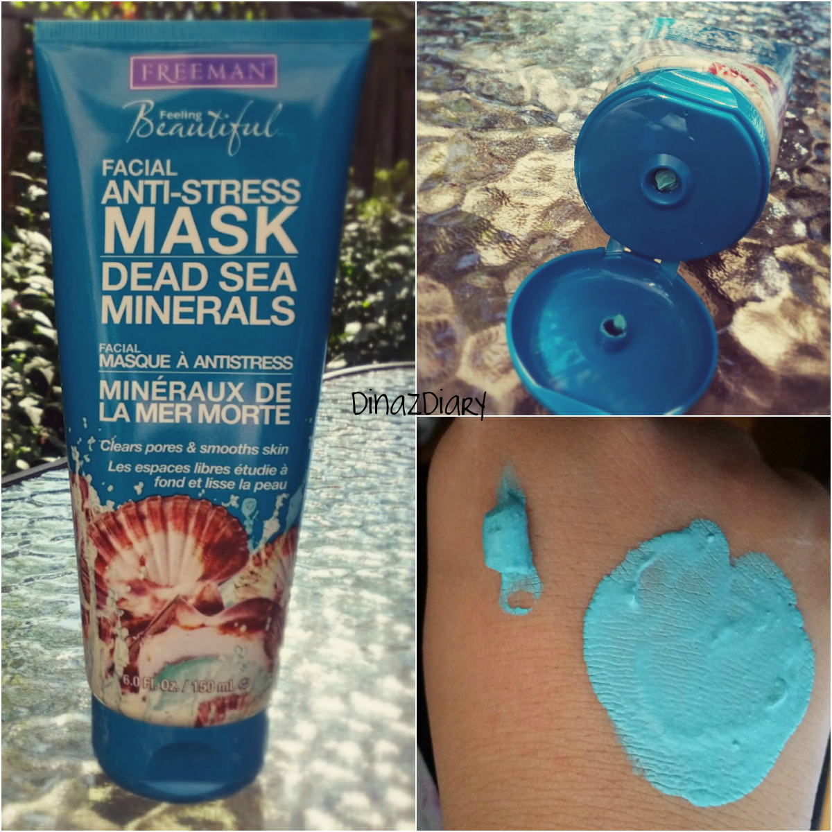 Download Dinazdiary Freeman Feeling Beautiful Anti Stress Dead Sea Minerals Facial Mask Review PSD Mockup Templates