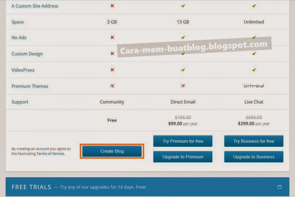 cara membuat blog