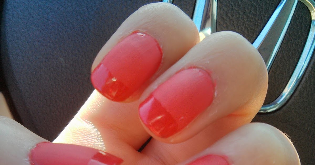 Matte + Glossy Tip Nails