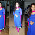 Yuvika Chowdary in Blue Salwar kameez