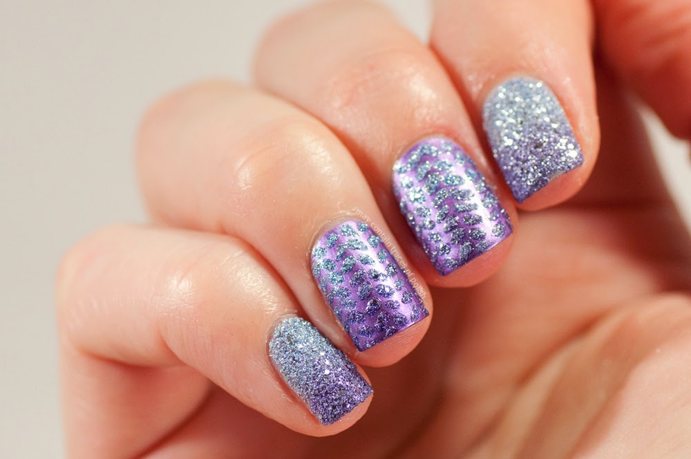 1. Glitter textured nail art powder - wide 4
