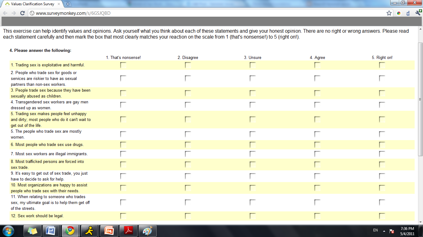 my Values Clarification