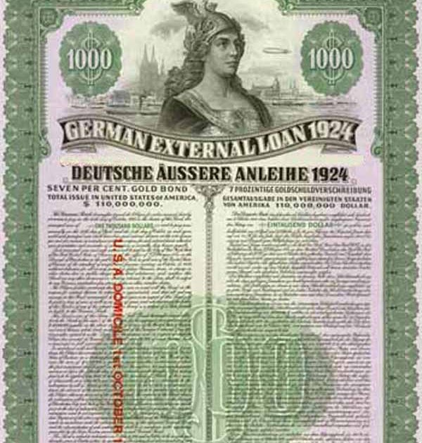 G. H. LaBarre Galleries, Inc. Collectible Stocks & Bonds German Dawes