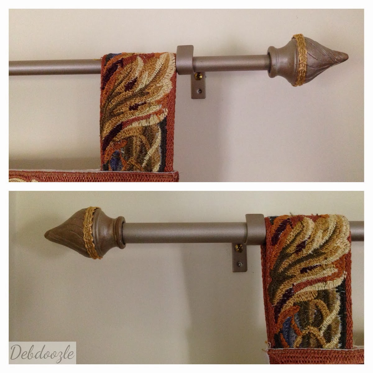 Debdoozle DIY Curtain Rod Finial