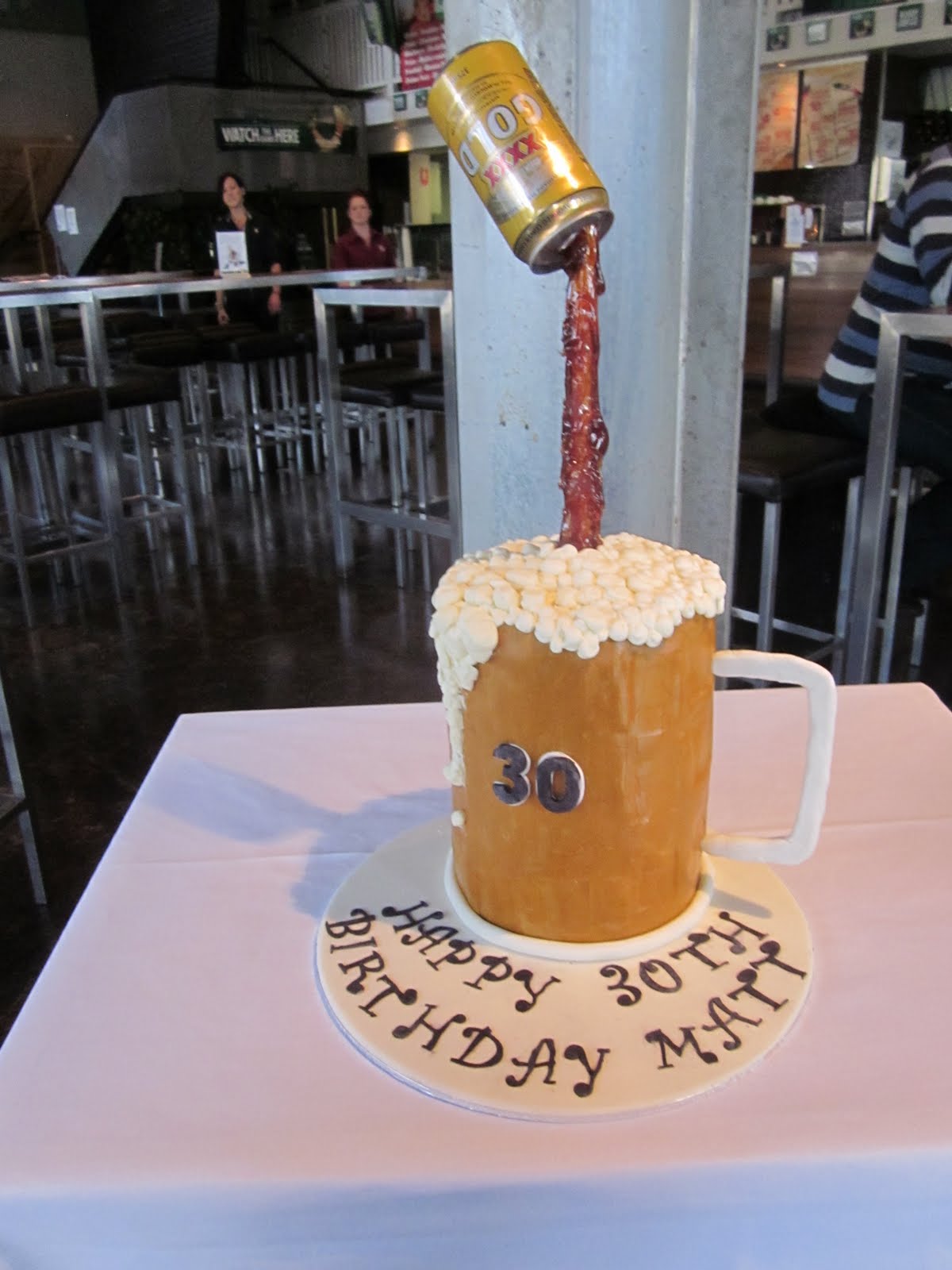 Deb's Cakes and Cupcakes: Beer Stein 30th Birthday cake