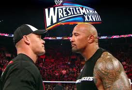 John cena Vs Rock Wrestle Mania xxviii