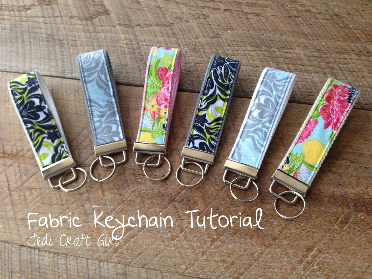 Jedi Craft Girl Fabric Key Chain Tutorial