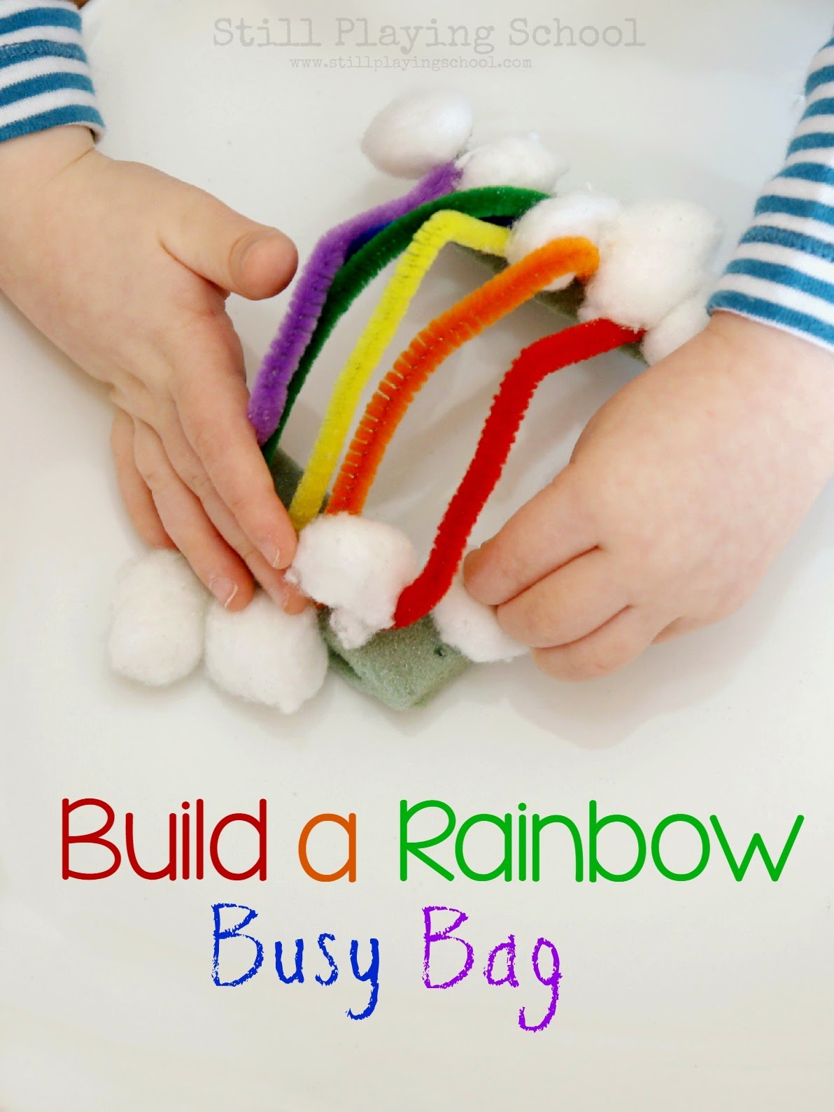 How to Make a Preschool Rainbow Craft with Pipe Cleaners