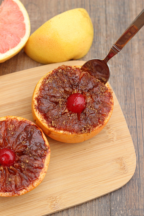 Honey Brown Sugar Cinnamon Baked Grapefruit Whats Cooking Love?