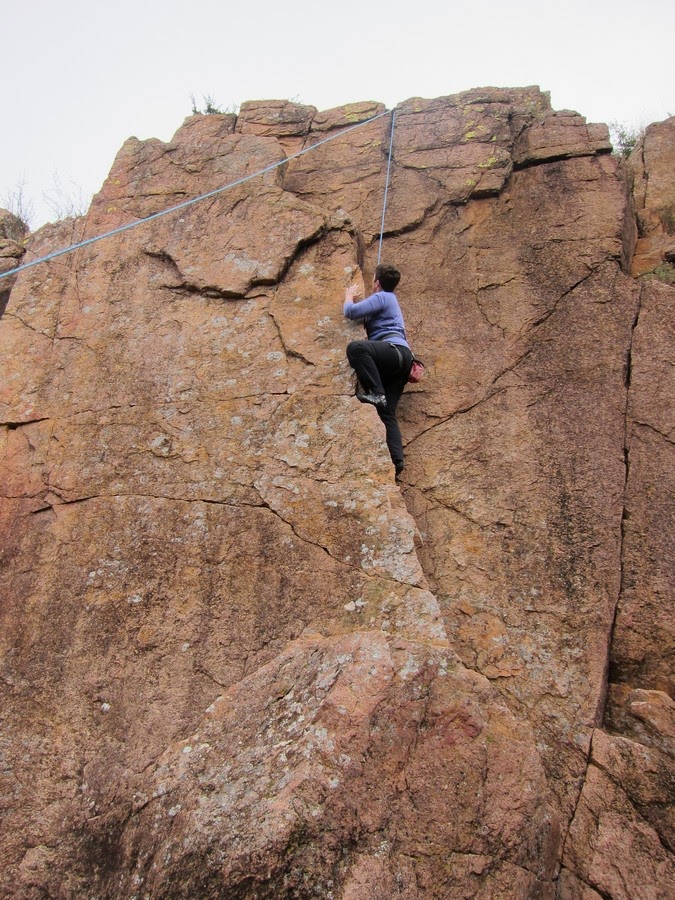 Slog Alpinismo Wichita Mountains Rock Climbing in the Narrows
