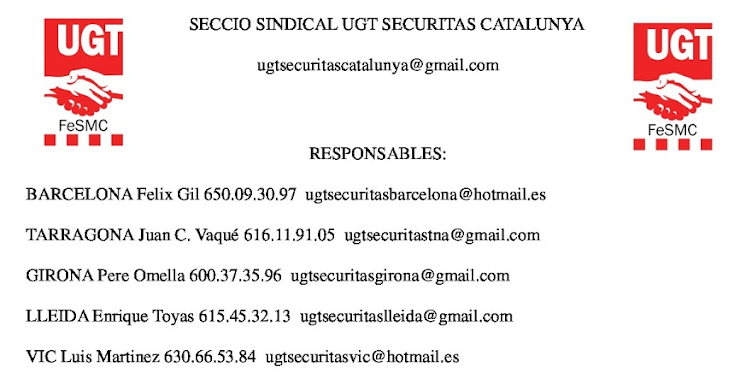 SECCIO SINDICAL UGT SECURITAS CATALUNYA