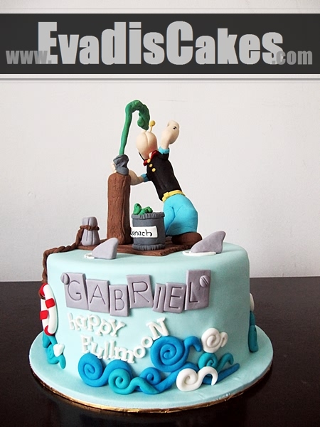 Full view picture of Popeye Cake