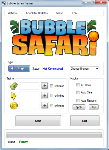 how to hack cash in bubble safari