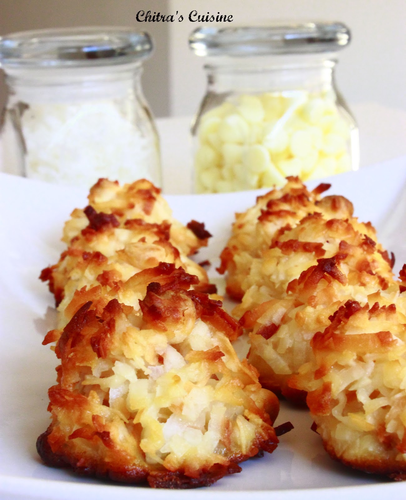 Chitra's Cuisine Chocolate Chip Coconut Macaroons