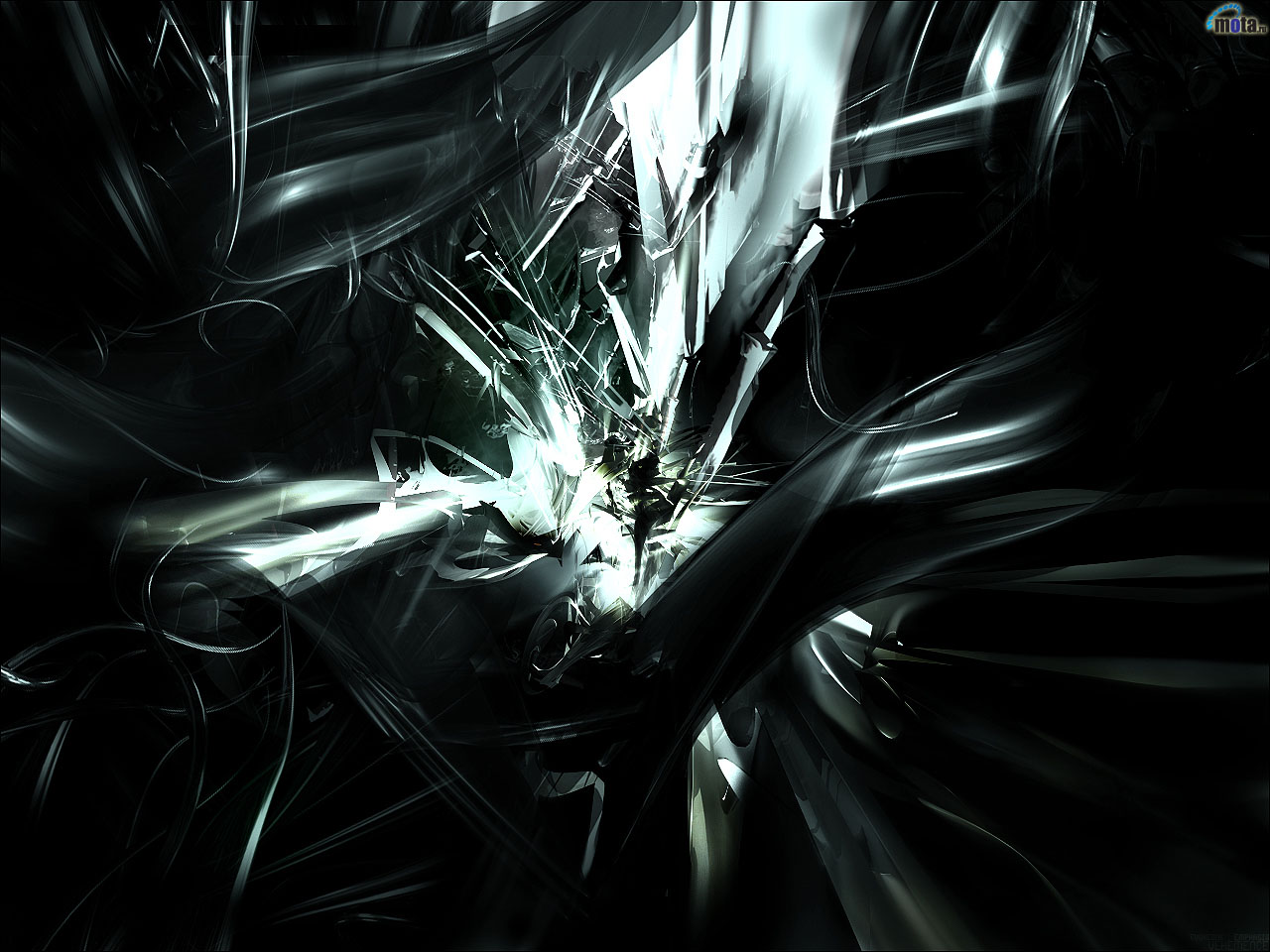 Wallpapers Dekstop 4 U: Black Abstract Wallpaper