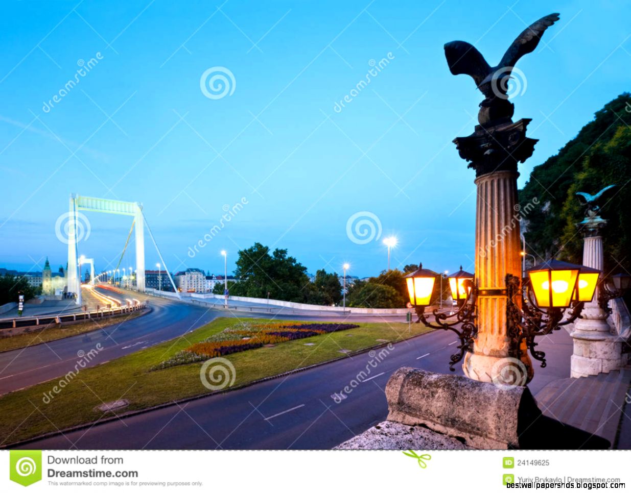 Budapest evening view Long exposure Hungarian landmarks Elisabeth Budapest evening view Long exposure Hungarian landmarks Elisabeth