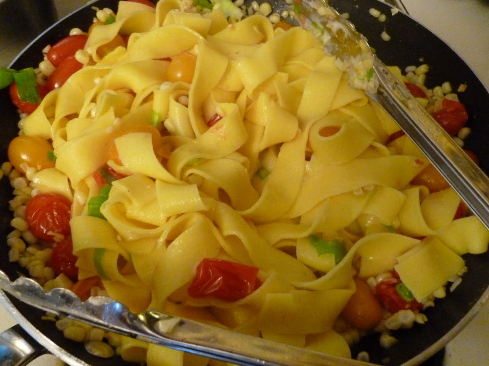 Wandering Voyager Pappardelle with corn